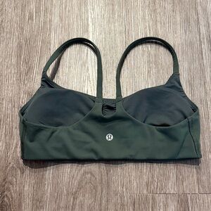 lululemon athletica Forest Green Strappy Sports Bra